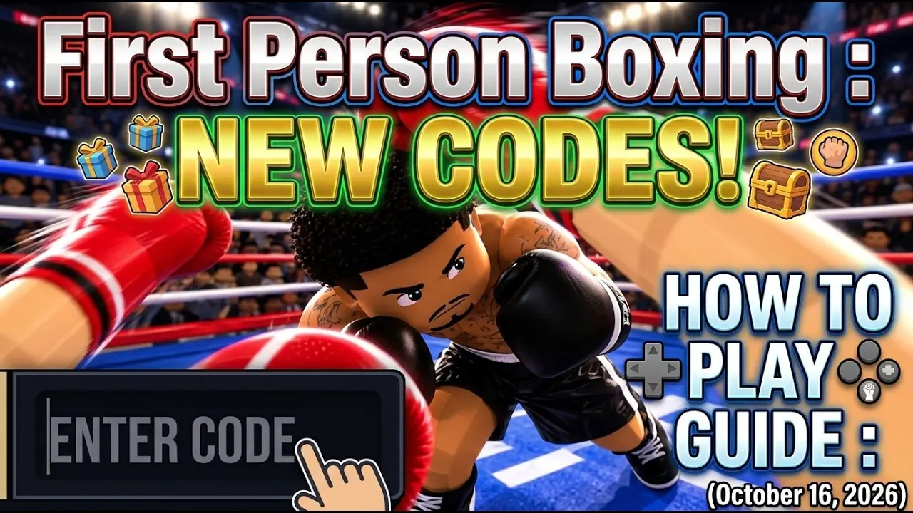 Thumbnail for NEW CODES & HOW TO PLAY First Person Boxing